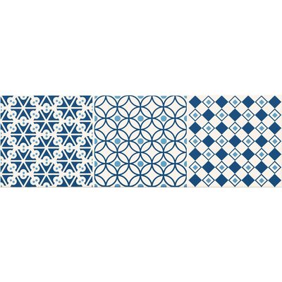 Dekor ścienny Avignon cobalt 1 14,8 x 44,8 Gat.1