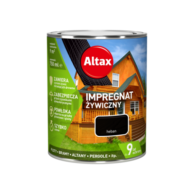 Impregnat żywiczny 0,75 l heban Altax