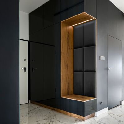 Panel tapicerowany Melange ME31 60 x 30 cm czarny