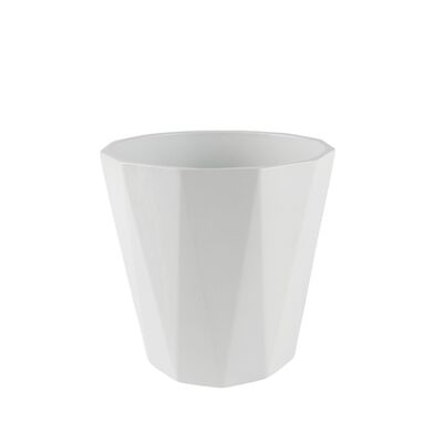 Osłonka ceramiczna flores biała 13,4 x 13,7 cm