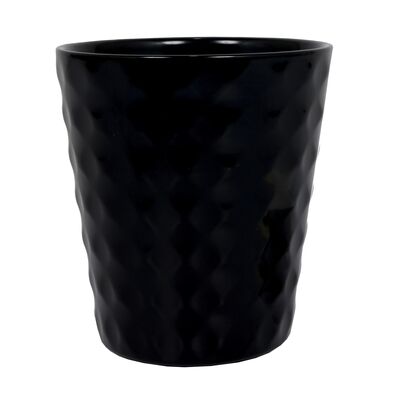 Osłonka ceramiczna borneo czarna 14,2 x 11,6 cm