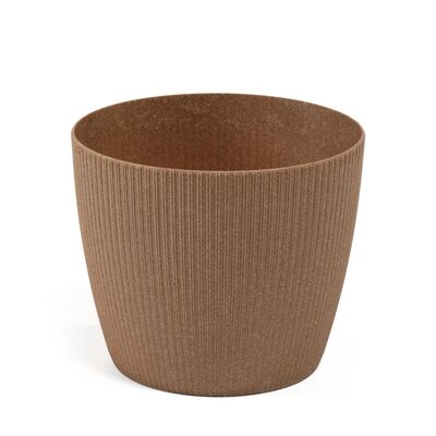 Osłonka-doniczka MAGNOLIA jumper ECO fi 14 naturalne drewno Lamela