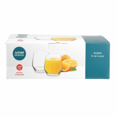 Komplet szklanek 6 szt. Rubin 370 ml