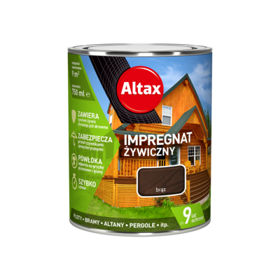 Impregnat żywiczny 0,75 l brąz Altax