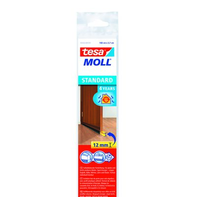 Uszczelka szczotkowa pod drzwi STANDARD brązowa 37 mm x 1 m Tesa