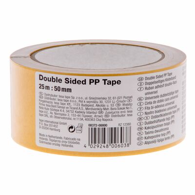Taśma dwustronna PP 25 m x 50 mm tesa