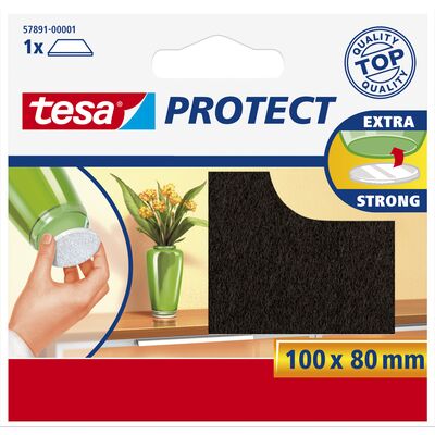 Podkładki filcowe brązowe 100 mm x 80 mm tesa