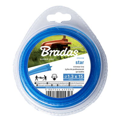 Żyłka TRIMMER, gwiazda 2,0 mm x 15 m, blister
