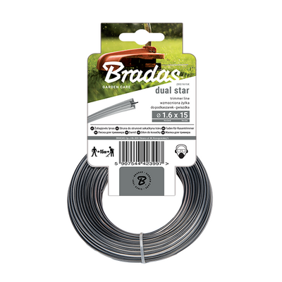 Żyłka RIPPER DUAL, gwiazda, 1,6 mm x 15 m, karta