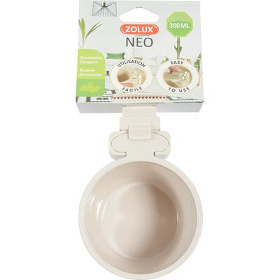 Miska plastikowa NEO do zawieszenia śr. 9,5 cm beżowy ZOLUX