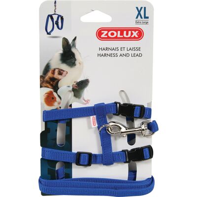 Szelki i smycz dla królika XL niebieski ZOLUX