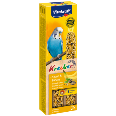 Kolba dla papugi falistej KRACKER 2szt sezam/banan Vitakraft