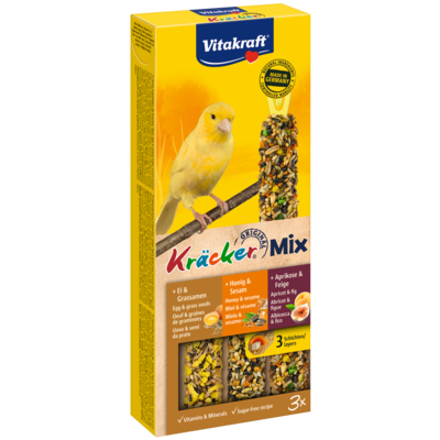 Kolba dla kanarka KRACKER 3szt morela/jajko/miód Vitakraft