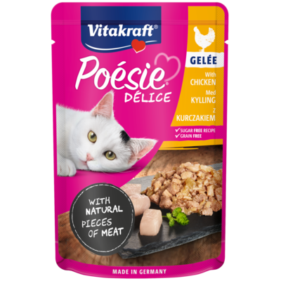 Karma dla kotów Poesie Delice Gelee kurczak 85g VITAKRAFT