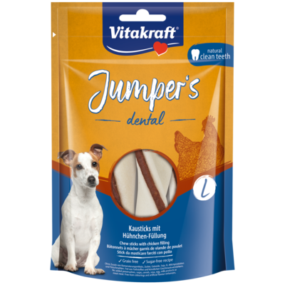 Przysmak funkcjonalny dla psa JUMPERS DENTAL TWISTED L kurczak 150g Vitakraft