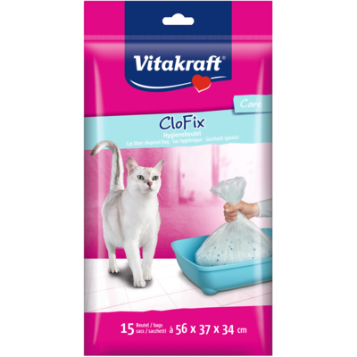 Torby higieniczne do kuwety Clofix 15 sztuk Vitakraft