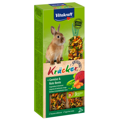 Kolba dla królika Kracker 2 sztuki warzywa/burak Vitakraft