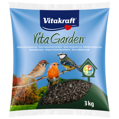 Słonecznik dla ptaków VITA GARDEN czarny 3kg Vitakraft