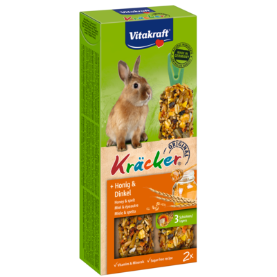 Kolba dla królika Kracker 2 sztuki miód/orkisz Vitakraft