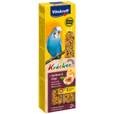 Kolba dla papugi falistej KRACKER 2szt morela/figa Vitakraft