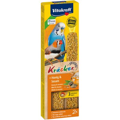 Kolba dla papugi falistej KRACKER 2szt miód/sezam Vitakraft