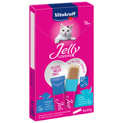 Przysmak dla kota JELLY LOVERS łosoś/flądra 6x15g Vitakraft
