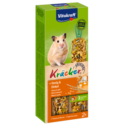 Kolba dla chomika Kracker 2 sztuki miód/orkisz Vitakraft