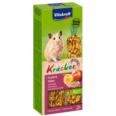 Kolba dla chomika Kracker 2 sztuki owoce/płatki owsiane Vitakraft