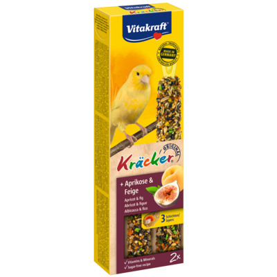 Kolba dla kanarka KRACKER 2szt figa/morela