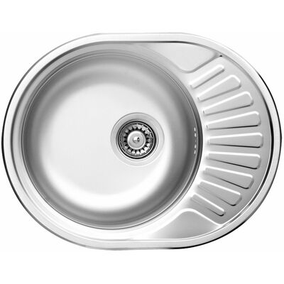 Zlewozmywak stalowy Twist dekor 58 x 44,5 cm Deante