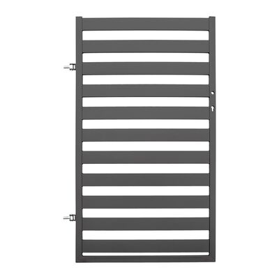 Furtka Dorian ocynk RAL7016 struktura 90 x 154 cm z elektrozaczepem dostosowana do pochwytu uniwersalna