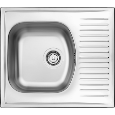 Zlewozmywak stalowy Techno satyna 58 x 51 cm Deante