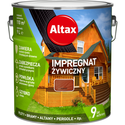 Impregnat żywiczny 9 l mahoń Altax