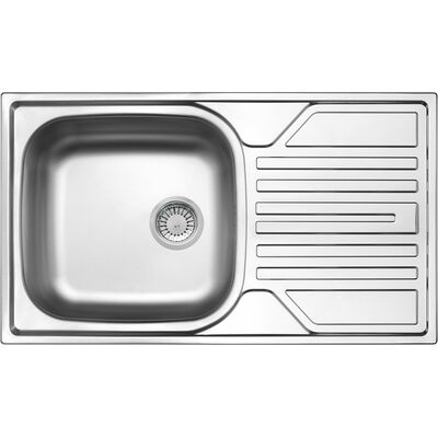 Zlewozmywak stalowy Legato dekor 76 x 43,5 cm 3,5'' Deante