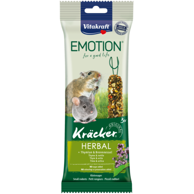 Kolba dla małych gryzoni Emotion Kracker herbal 3 sztuki Vitakraft