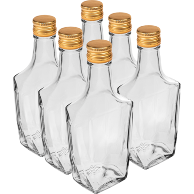 Butelka Art Deco 250 ml z zakrętką, 6 szt.