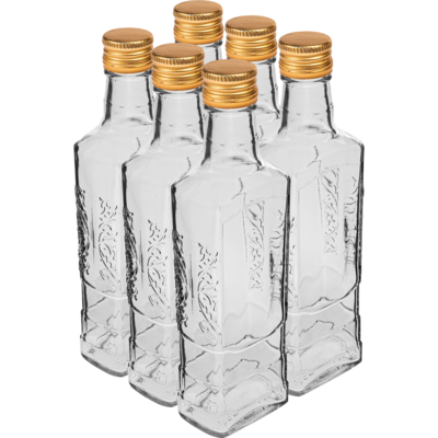Butelka Flora 250 ml z zakrętką 6 sztuk