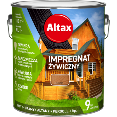 Impregnat żywiczny 9 l kasztan Altax