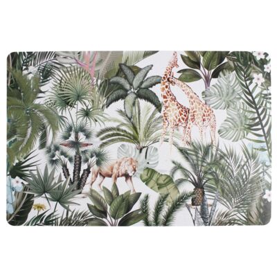 Podkładka SAFARI 43,5 x 28,5 cm,liście+żyrafy+lew