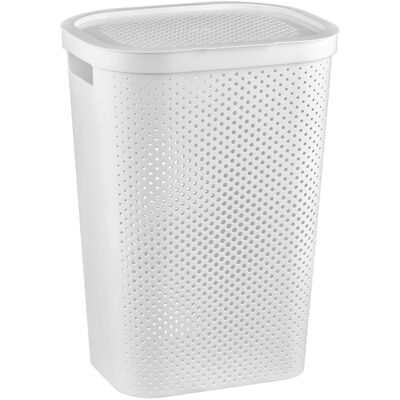 Kosz na bieliznę Infinity RECYCLED 60 l biały