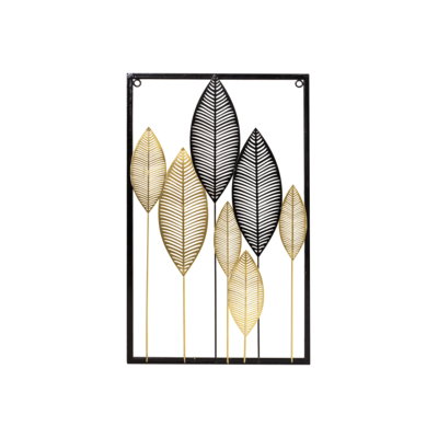 Ramka metalowa z dekoracją 33 x 1,5 x 55 cm