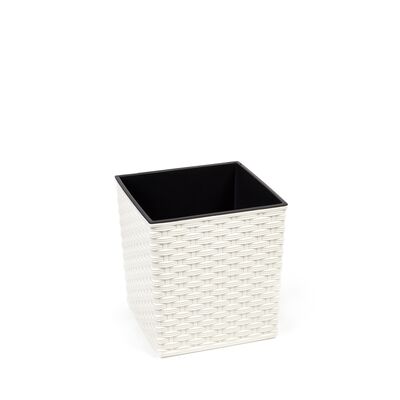 Doniczka JUKA 30 x 30 rattan kremowy Lamela