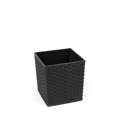 Doniczka JUKA 40 x 40 rattan czarny Lamela