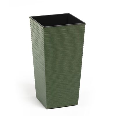 Doniczka FINEZJA ECO 35 x 35 dłuto zielony leśny Lamela