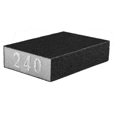 Gąbka ścierna 70 x 25 x 100 mm K240 GRAPHITE