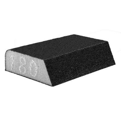 Gąbka ścierna 98 x 25 x 68 mm K180 skośna GRAPHITE