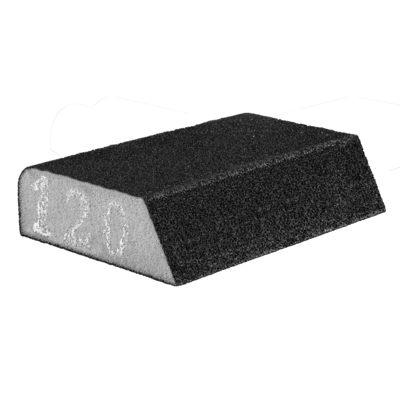 Gąbka ścierna 98 x 25 x 68 mm K120 skośna GRAPHITE