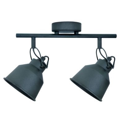 Spot Polux NIKO 2xE14 czarny mat