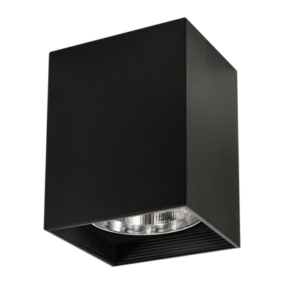 Oprawa natynkowa metalowa kwadratowa POLUX JUPITER MD-4016 czarna