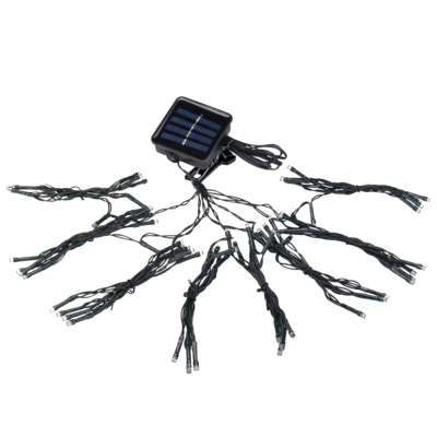 Lampa solarna pod parasol ogrodowy 72 LED ciepły biały